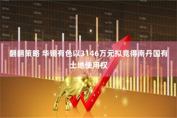 翻翻策略 华锡有色以3146万元拟竞得南丹国有土地使用权